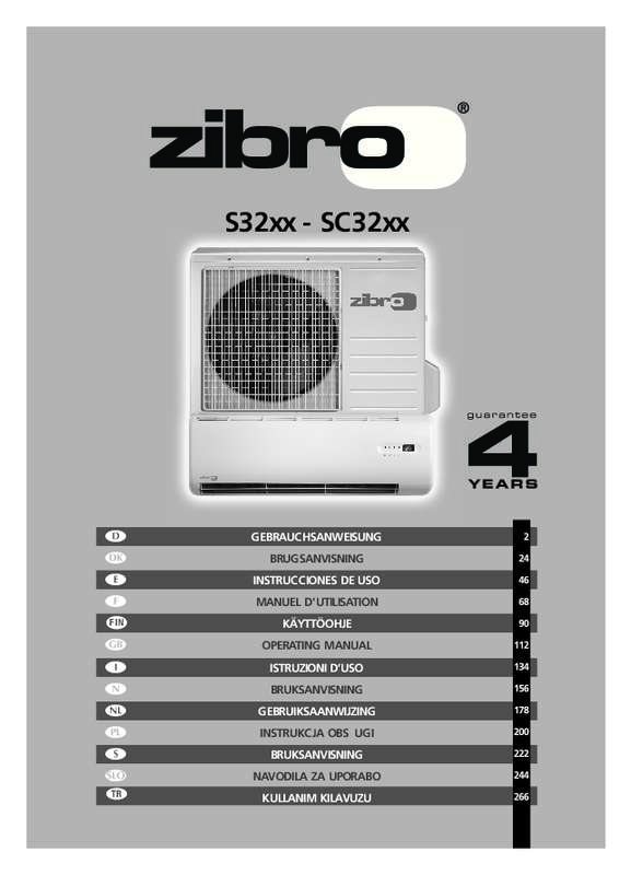 Guide utilisation ZIBRO SC3248  de la marque ZIBRO