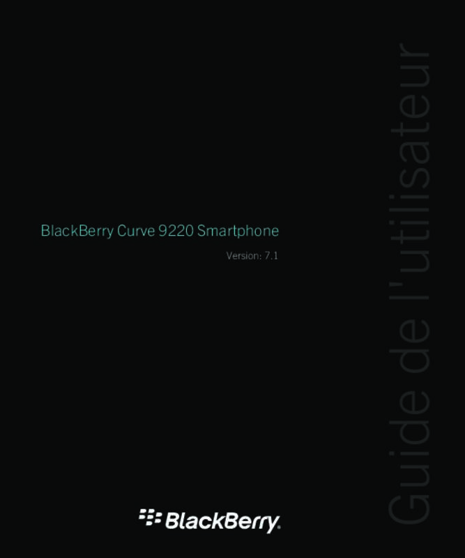 Guide utilisation BLACKBERRY CURVE 9220  de la marque BLACKBERRY