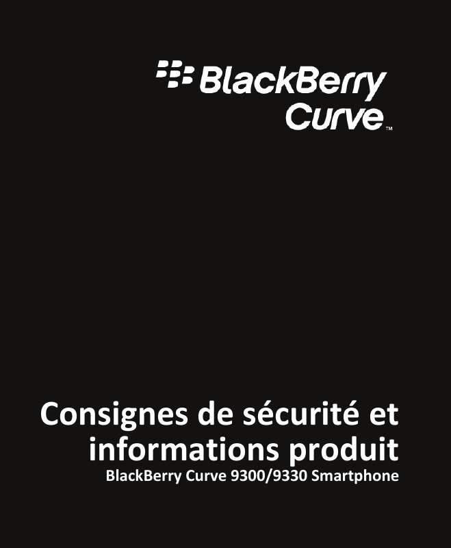 Guide utilisation BLACKBERRY CURVE 9300  de la marque BLACKBERRY