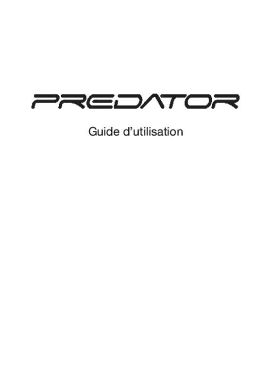 Guide utilisation ACER ASPIRE PREDATOR G3620-033  de la marque ACER