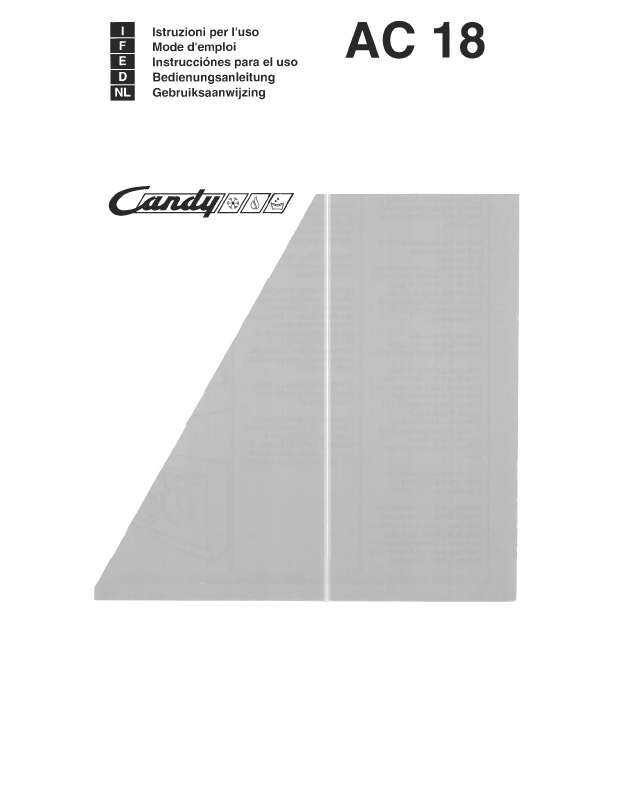Guide utilisation  CANDY AC 18  de la marque CANDY
