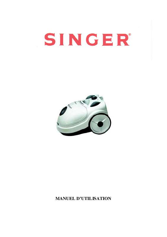 Guide utilisation SINGER NETTOYAGE VC SPORT  de la marque SINGER