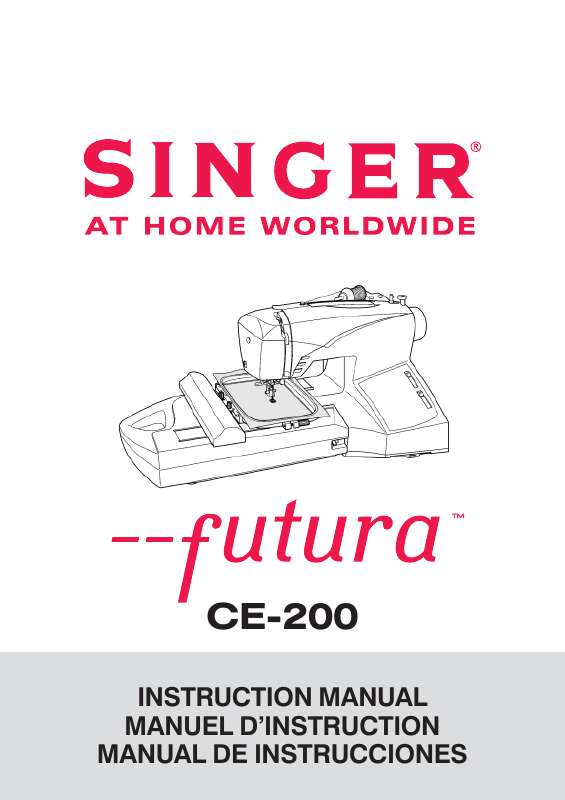 Guide utilisation SINGER FUTURA CE200  de la marque SINGER