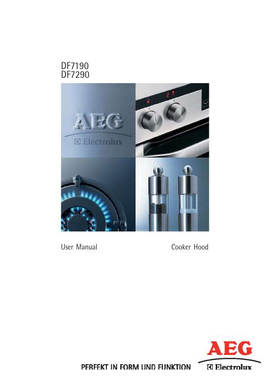 Guide utilisation  AEG-ELECTROLUX DF 7190  de la marque AEG-ELECTROLUX