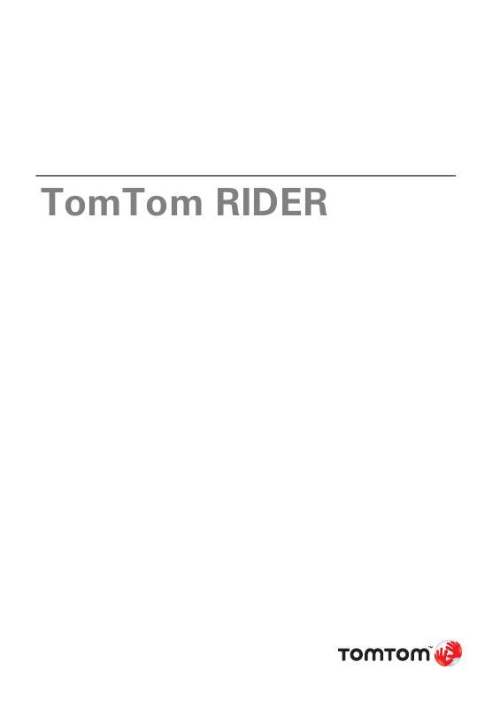 Guide utilisation TOMTOM RIDER  de la marque TOMTOM