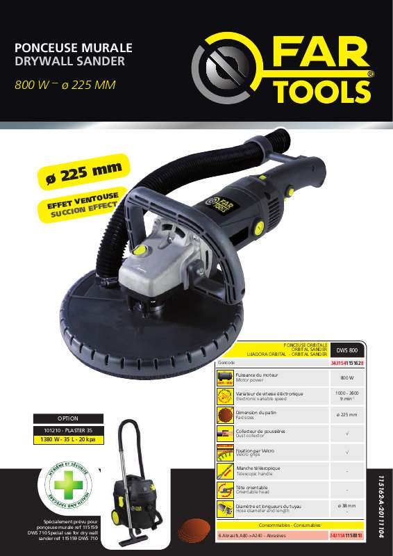 Guide utilisation  FARTOOLS DWS 1000  de la marque FARTOOLS