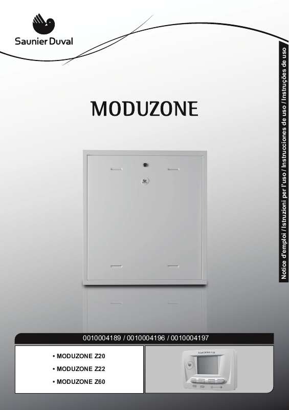 Guide utilisation SAUNIER DUVAL MODUZONE Z22  de la marque SAUNIER DUVAL