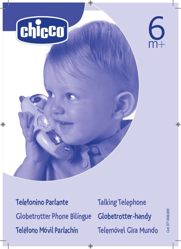 Guide utilisation  CHICCO TALKING TELEPHONE  de la marque CHICCO