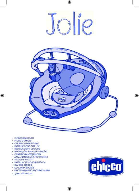 Guide utilisation CHICCO TRANSAT JOLIE  de la marque CHICCO