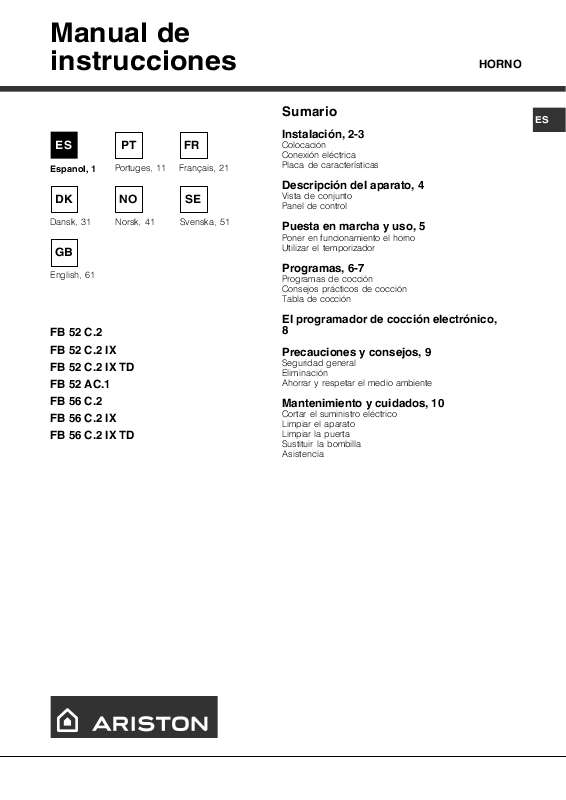 Guide utilisation  HOTPOINT FB 56 C.2 IX TD  de la marque HOTPOINT