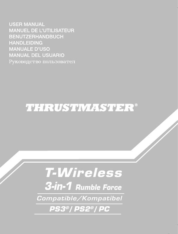 Guide utilisation THRUSTMASTER T-WIRELESS 3 IN 1 RUMBLE FORCE  de la marque THRUSTMASTER