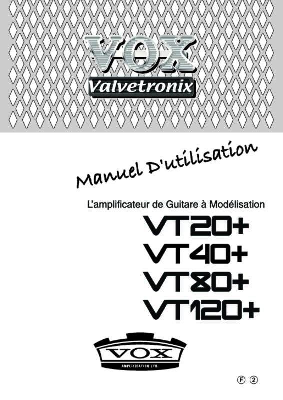 Guide utilisation  VOX VT120  de la marque VOX