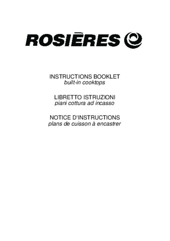 Guide utilisation  ROSIERES RDVG341SF  de la marque ROSIERES