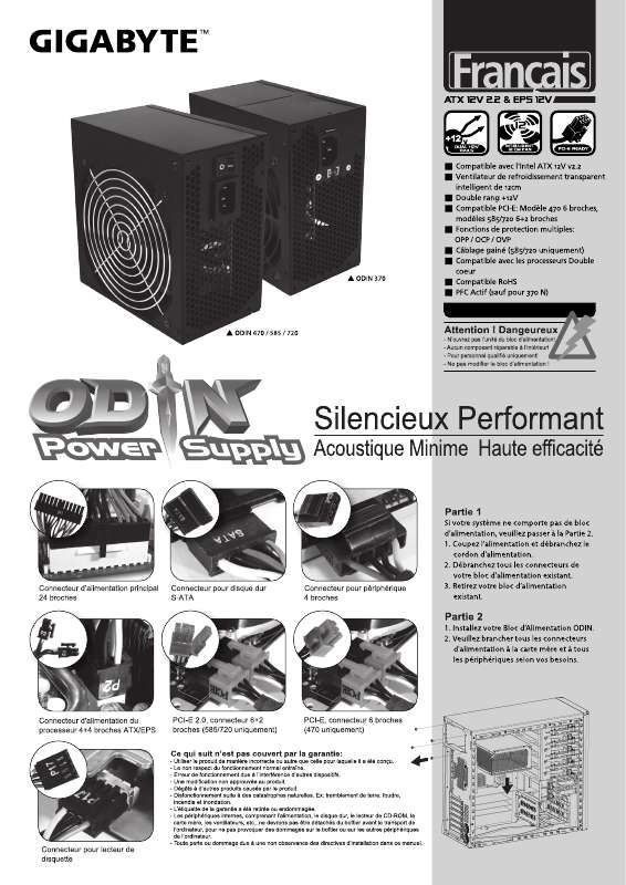 Guide utilisation GIGABYTE ODIN 370N  de la marque GIGABYTE