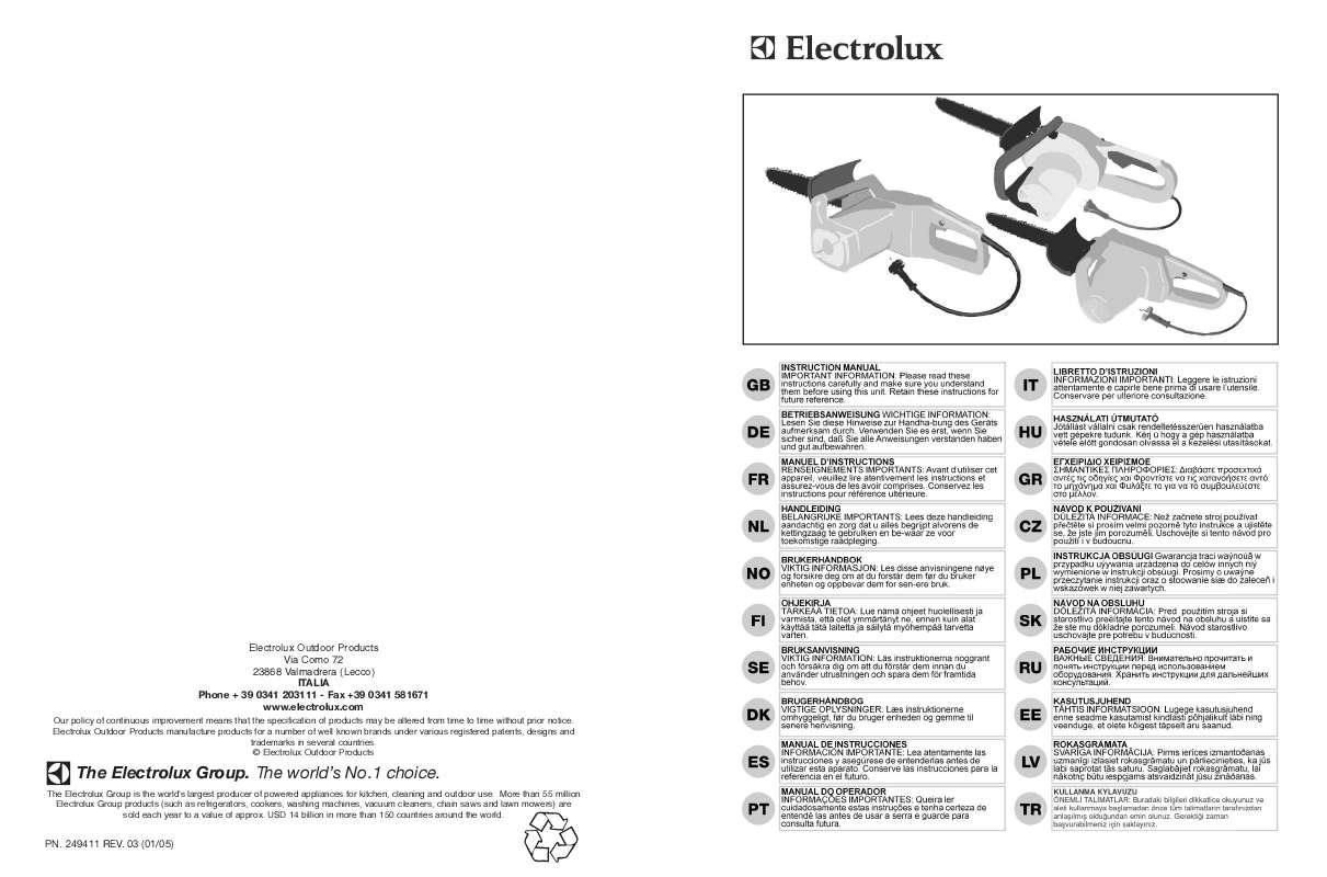 Guide utilisation  MCCULLOCH ELECTRAMAC 416 ASSY+CAVALLETTO  de la marque MCCULLOCH