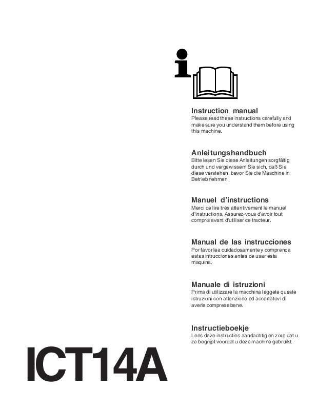 Guide utilisation JONSERED ICT 14 A  de la marque JONSERED