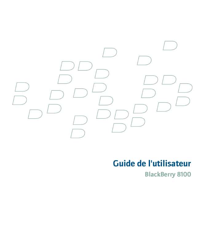 Guide utilisation BLACKBERRY 8100  de la marque BLACKBERRY