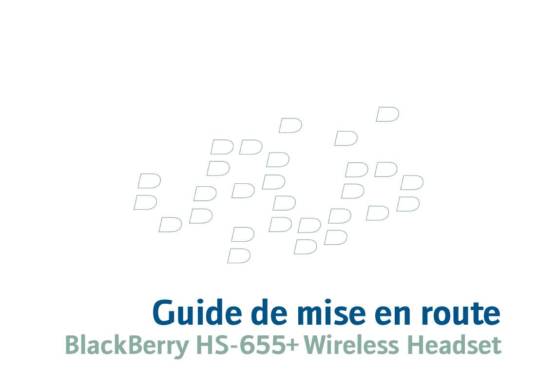 Guide utilisation BLACKBERRY HS-655+  de la marque BLACKBERRY