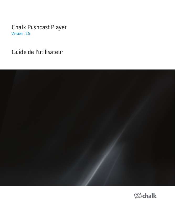 Guide utilisation BLACKBERRY CHALK PUSHCAST PLAYER  de la marque BLACKBERRY