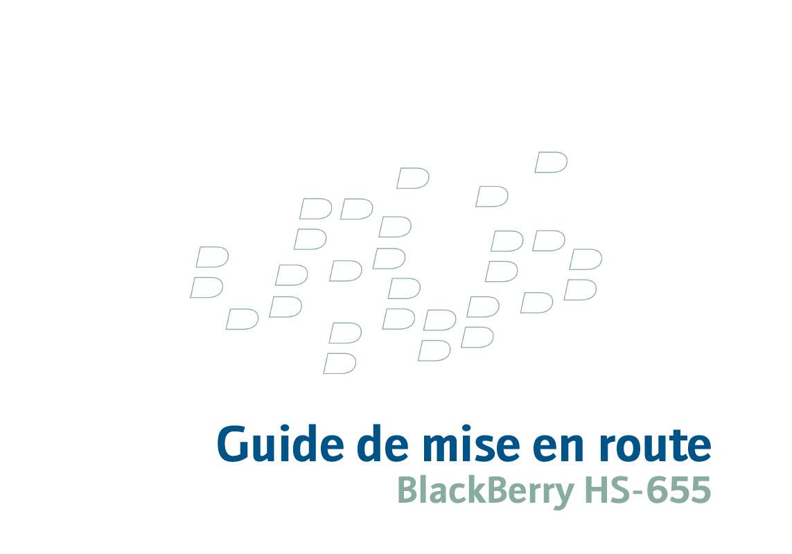 Guide utilisation BLACKBERRY HS-655  de la marque BLACKBERRY