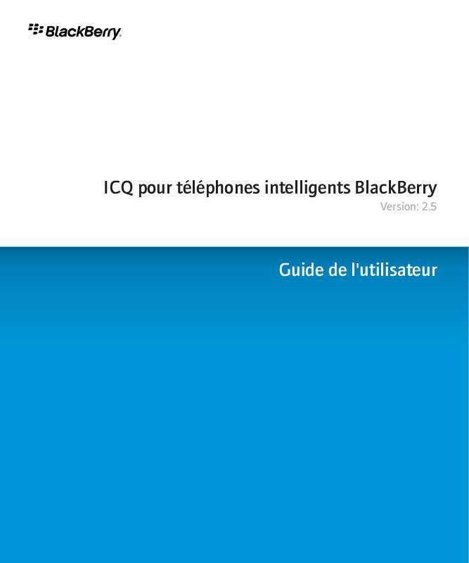 Guide utilisation BLACKBERRY ICQ  de la marque BLACKBERRY