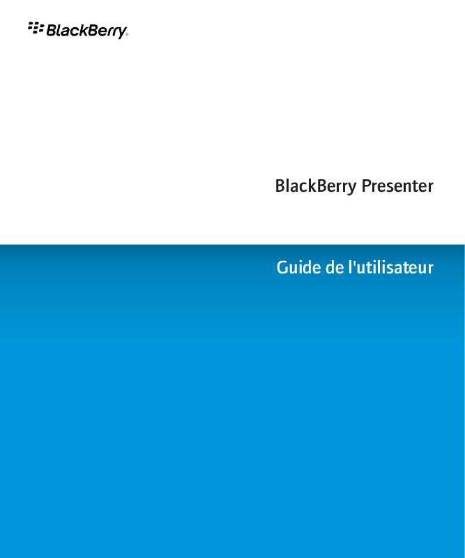 Guide utilisation BLACKBERRY PRESENTER-051  de la marque BLACKBERRY