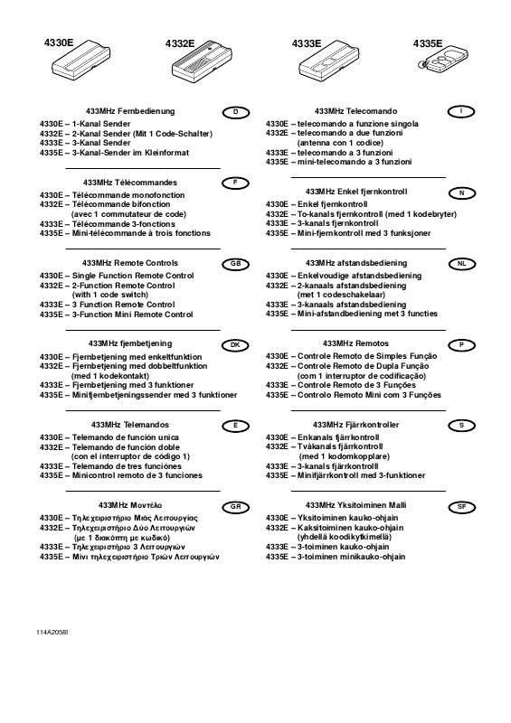 Guide utilisation  CHAMBERLAIN 4332E  de la marque CHAMBERLAIN