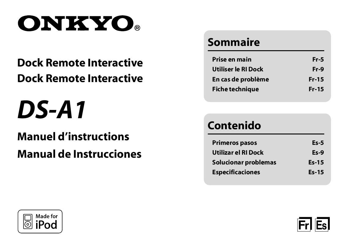 Guide utilisation ONKYO DS-A1  de la marque ONKYO