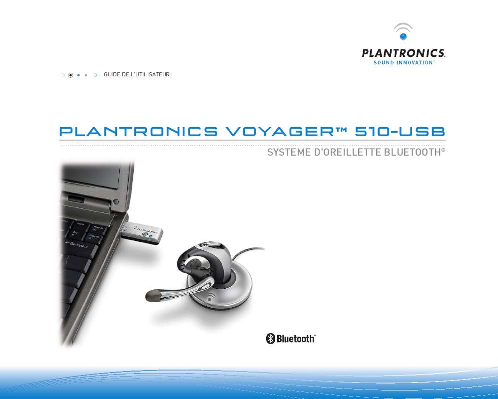 Guide utilisation PLANTRONICS VOYAGER 510-USB  de la marque PLANTRONICS