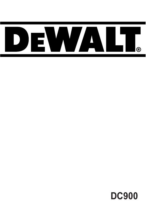Guide utilisation DEWALT DC900KL  de la marque DEWALT