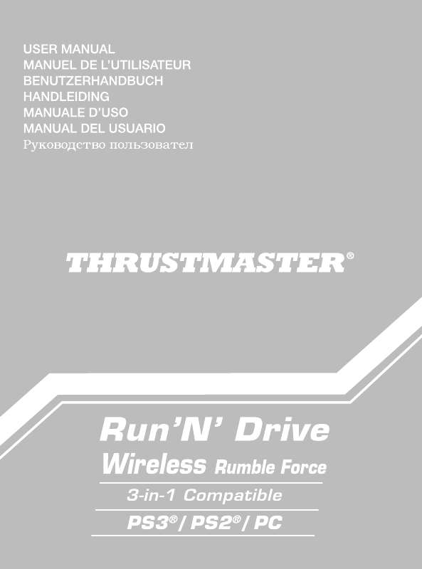 Guide utilisation THRUSTMASTER RUN'N' DRIVE WIRELESS 3-IN-1 RUMBLE FORCE  de la marque THRUSTMASTER