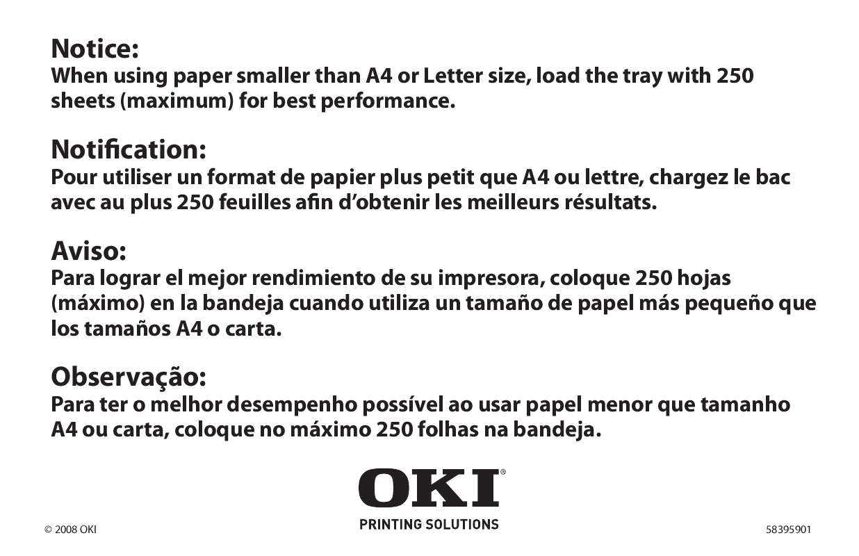 Guide utilisation OKI C830DN  de la marque OKI