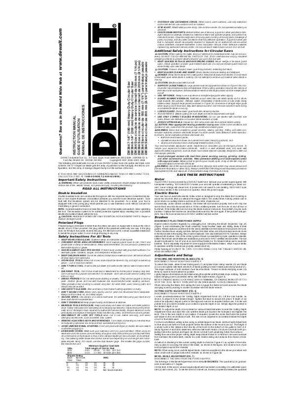 Guide utilisation DEWALT DW364K  de la marque DEWALT