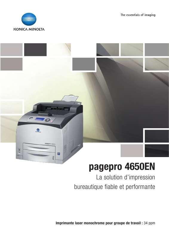 Guide utilisation KONICA PAGEPRO 4650EN  de la marque KONICA