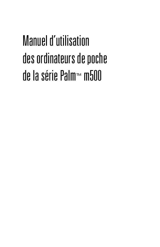 Guide utilisation PALM M500  de la marque PALM