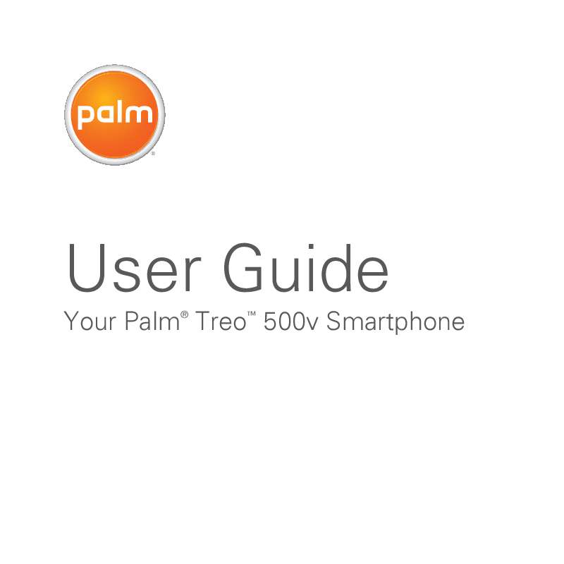 Guide utilisation PALM TREO 500V VODAFONE  de la marque PALM