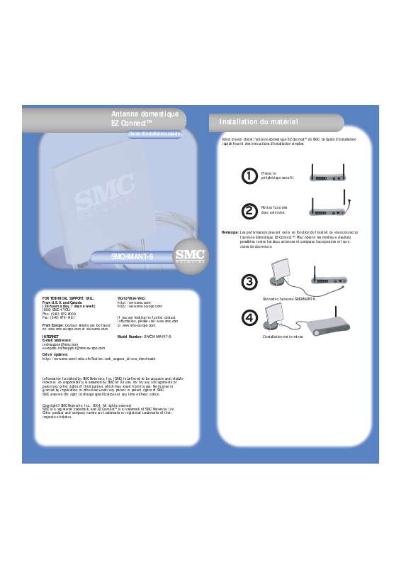 Guide utilisation SMC HMANT-6  de la marque SMC