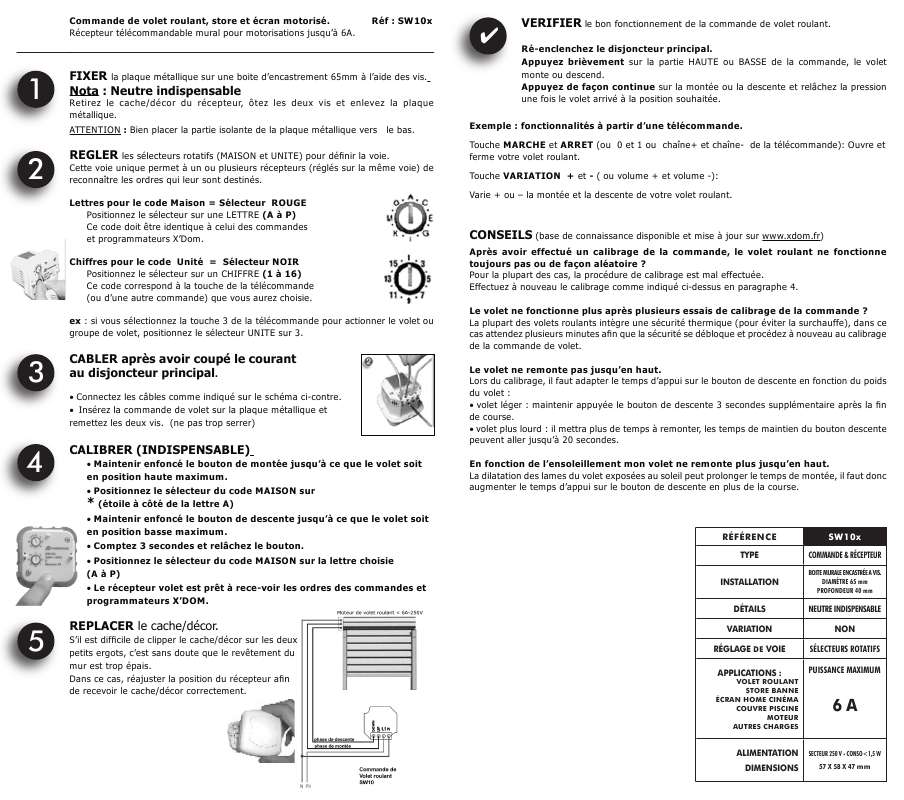 Guide utilisation X10 SW10X  de la marque X10