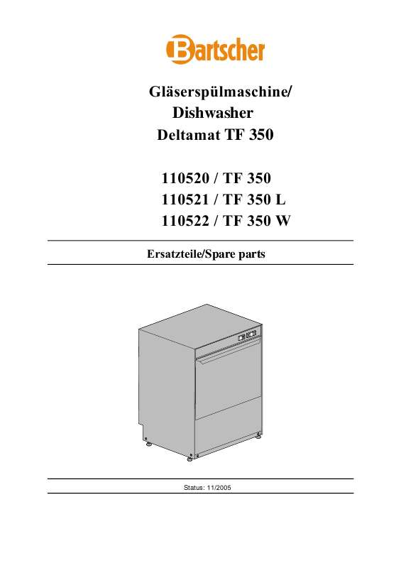 Guide utilisation BARTSCHER 110520 de la marque BARTSCHER