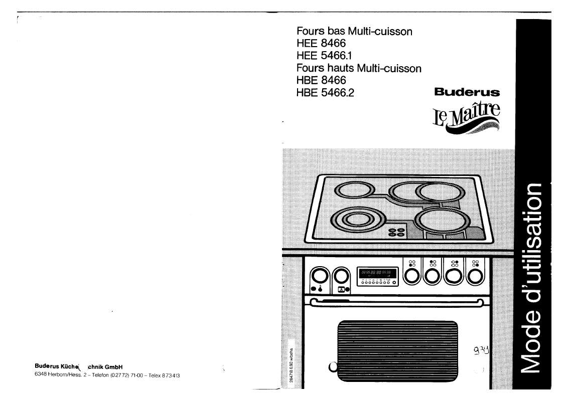 Guide utilisation  JUNO HEE 5466.1 WS ELT EB  de la marque JUNO