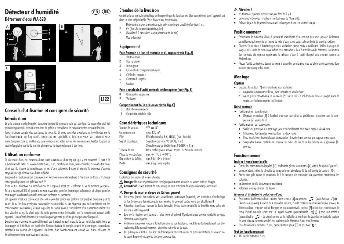 Guide utilisation  DEXAPLAN WA 620  de la marque DEXAPLAN