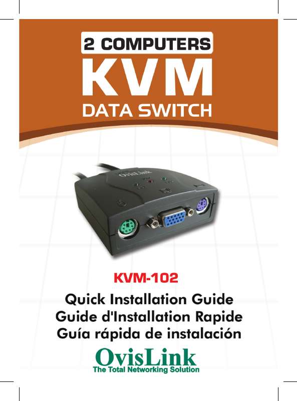 Guide utilisation  OVISLINK KVM-102  de la marque OVISLINK
