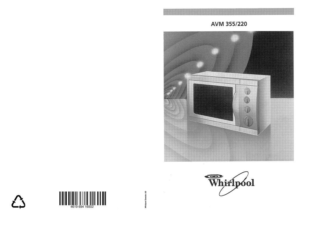 Guide utilisation WHIRLPOOL AVM 220/WP/AV  - MODE D'EMPLOI de la marque WHIRLPOOL