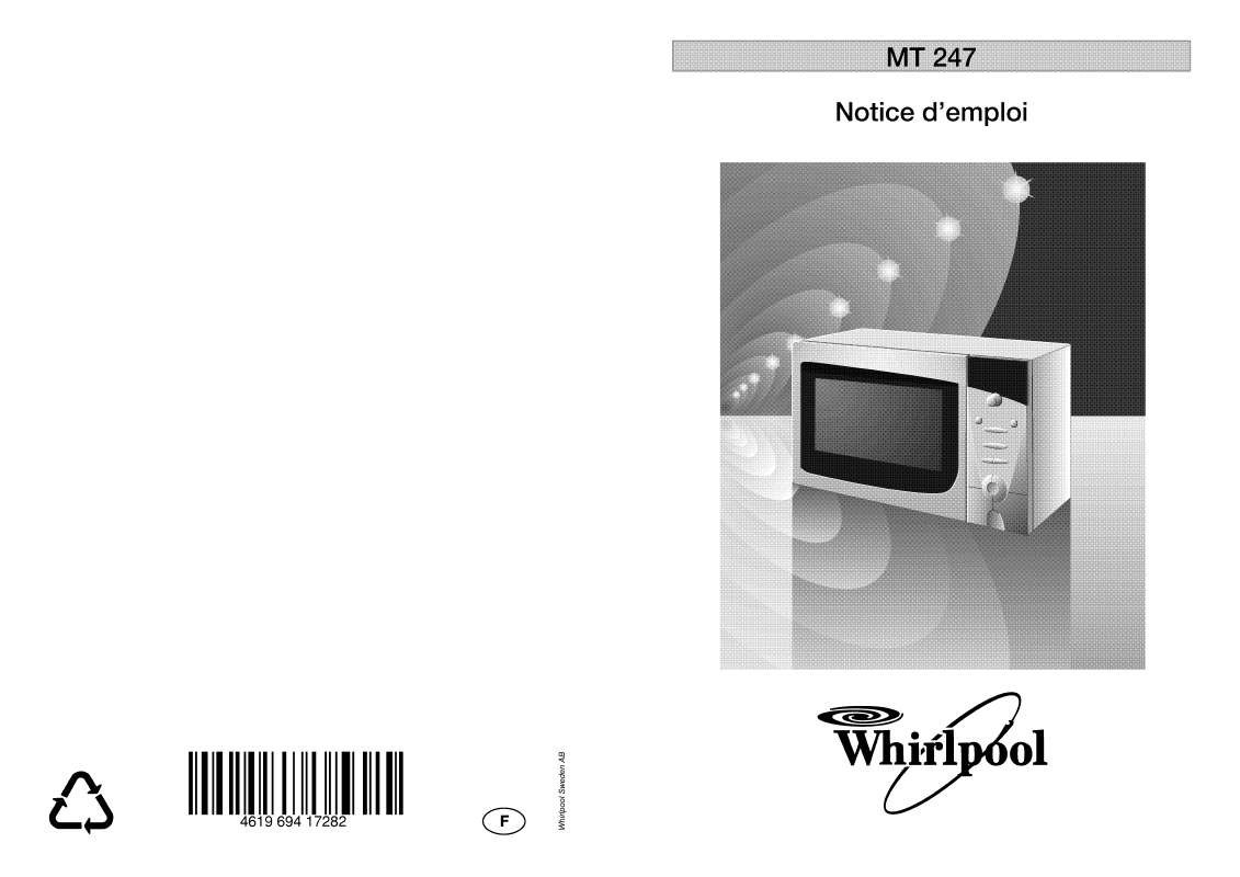 Guide utilisation WHIRLPOOL MT 247/WH/WEISS  - MODE D'EMPLOI de la marque WHIRLPOOL