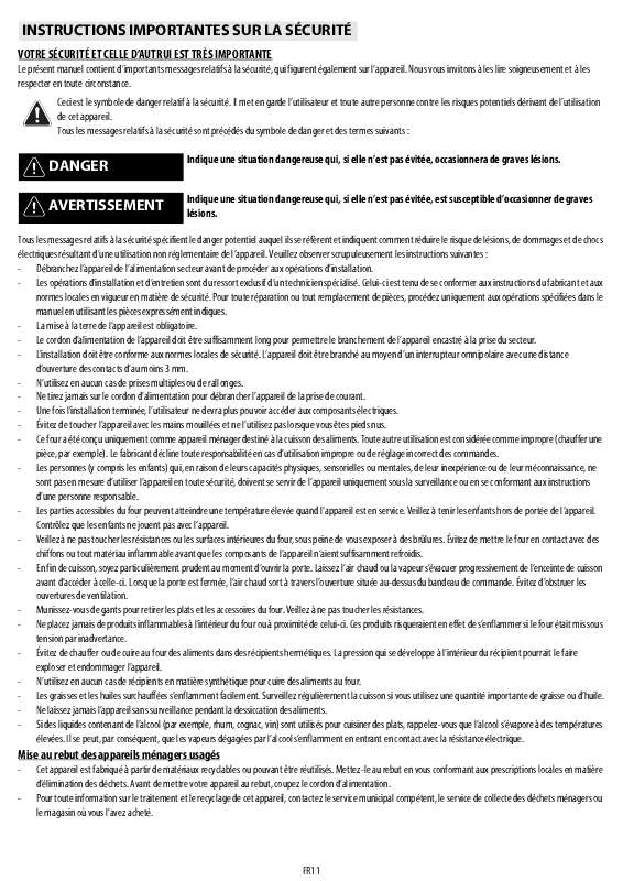 Guide utilisation WHIRLPOOL AKP 316/IX  - TABLEAU DE PROGRAMMES de la marque WHIRLPOOL