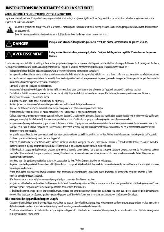 Guide utilisation WHIRLPOOL AKP 317/IX  - MODE D'EMPLOI de la marque WHIRLPOOL