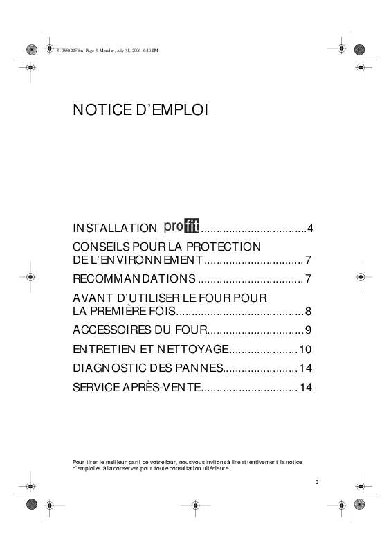 Guide utilisation WHIRLPOOL AKP 432/WH/05  - MODE D'EMPLOI de la marque WHIRLPOOL