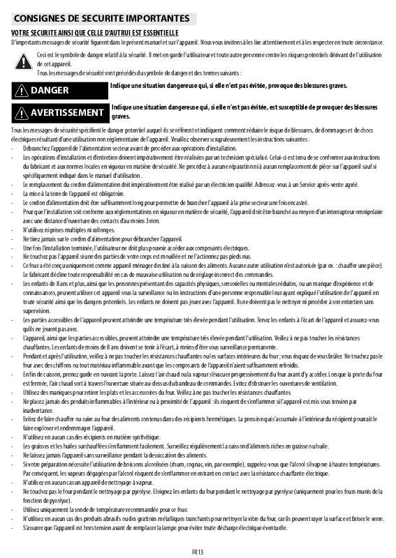 Guide utilisation WHIRLPOOL AKP 567/IX/01  - MODE D'EMPLOI de la marque WHIRLPOOL