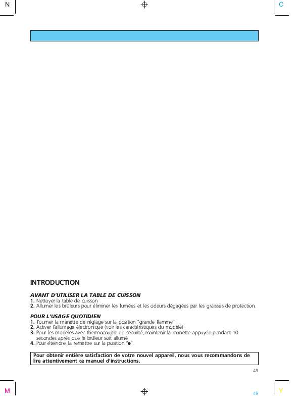 Guide utilisation WHIRLPOOL AKR 009/WH  - MODE D'EMPLOI de la marque WHIRLPOOL