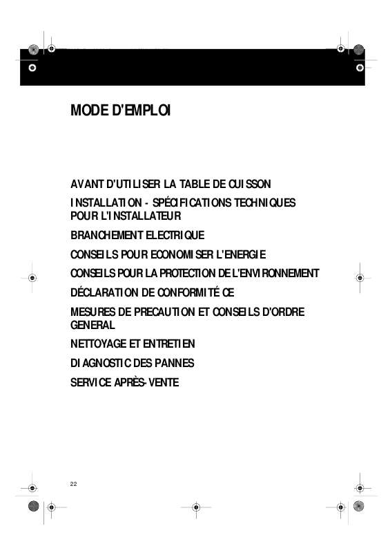 Guide utilisation WHIRLPOOL AKR 021/IX  - MODE D'EMPLOI de la marque WHIRLPOOL